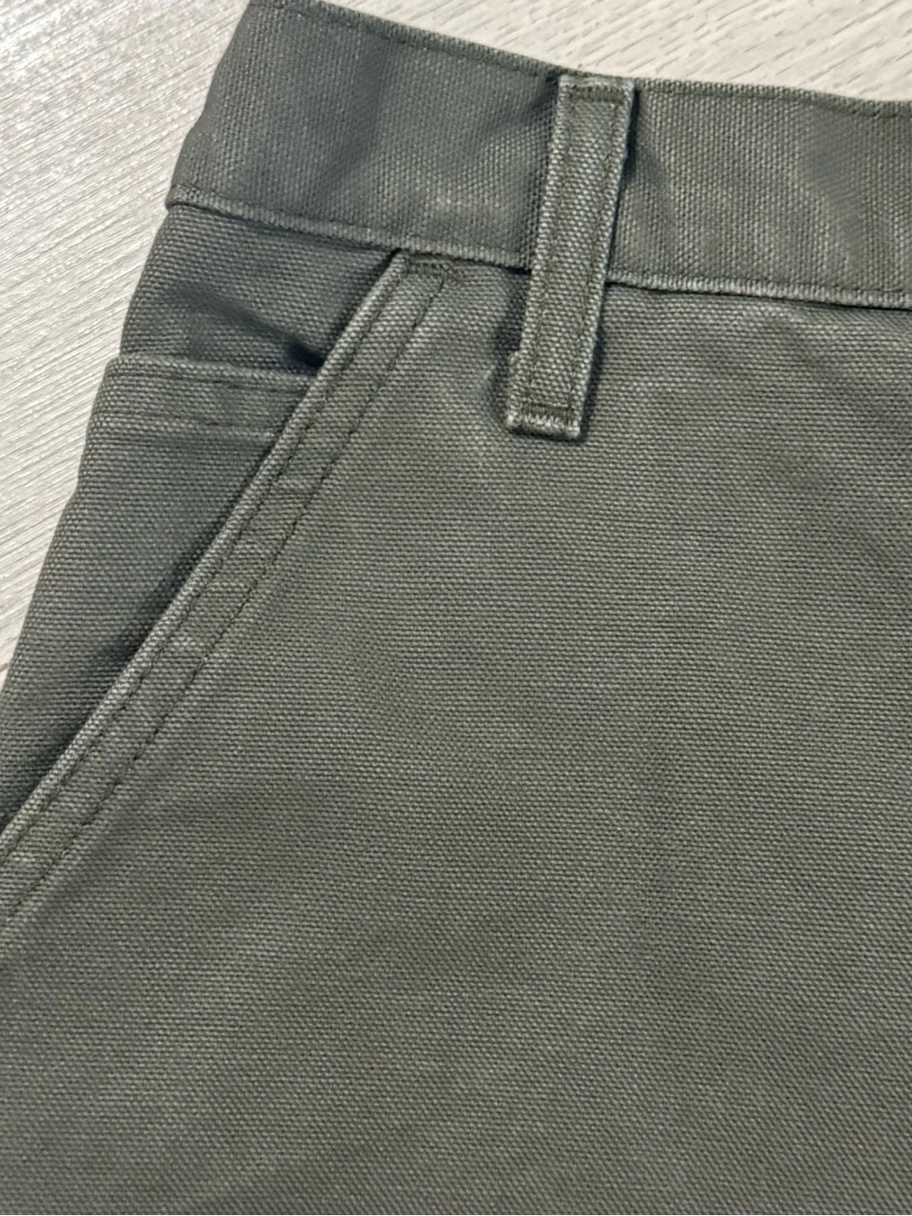 Carhartt Carpenter Khaki Green Straight-Leg Work Pants 42x32